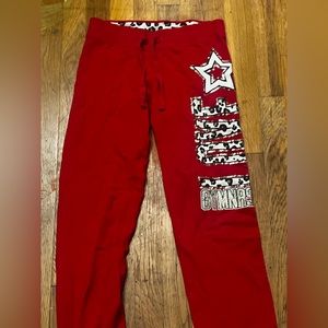 Red kids justice pants